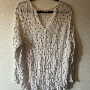 White Tunic Shirt plus size